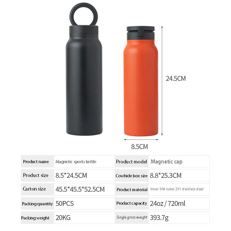 32oz Magnetic Water Bottle - Stainless Steel Vacuum Insulated Thermos Cup with Phone Holder | CH-011